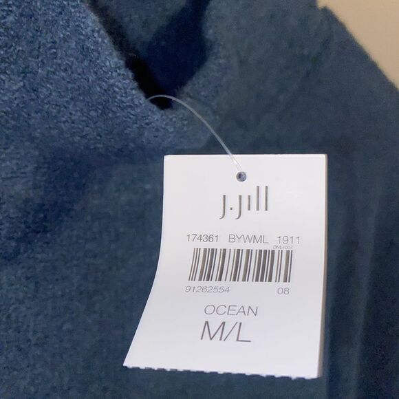 NWT J.Jill Pure Jill Sweater Ocean Blue ladies M/L - Picture 5 of 7